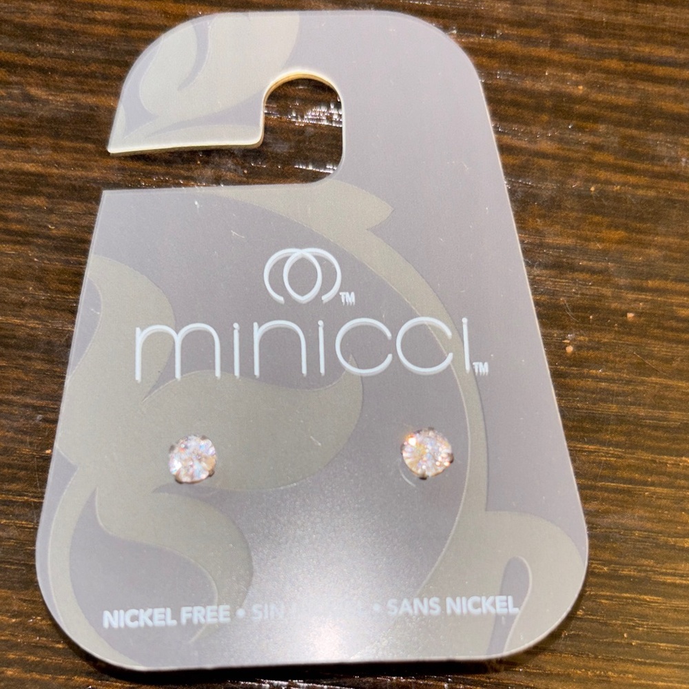Minicci Sparkling Crystal Stud Earrings